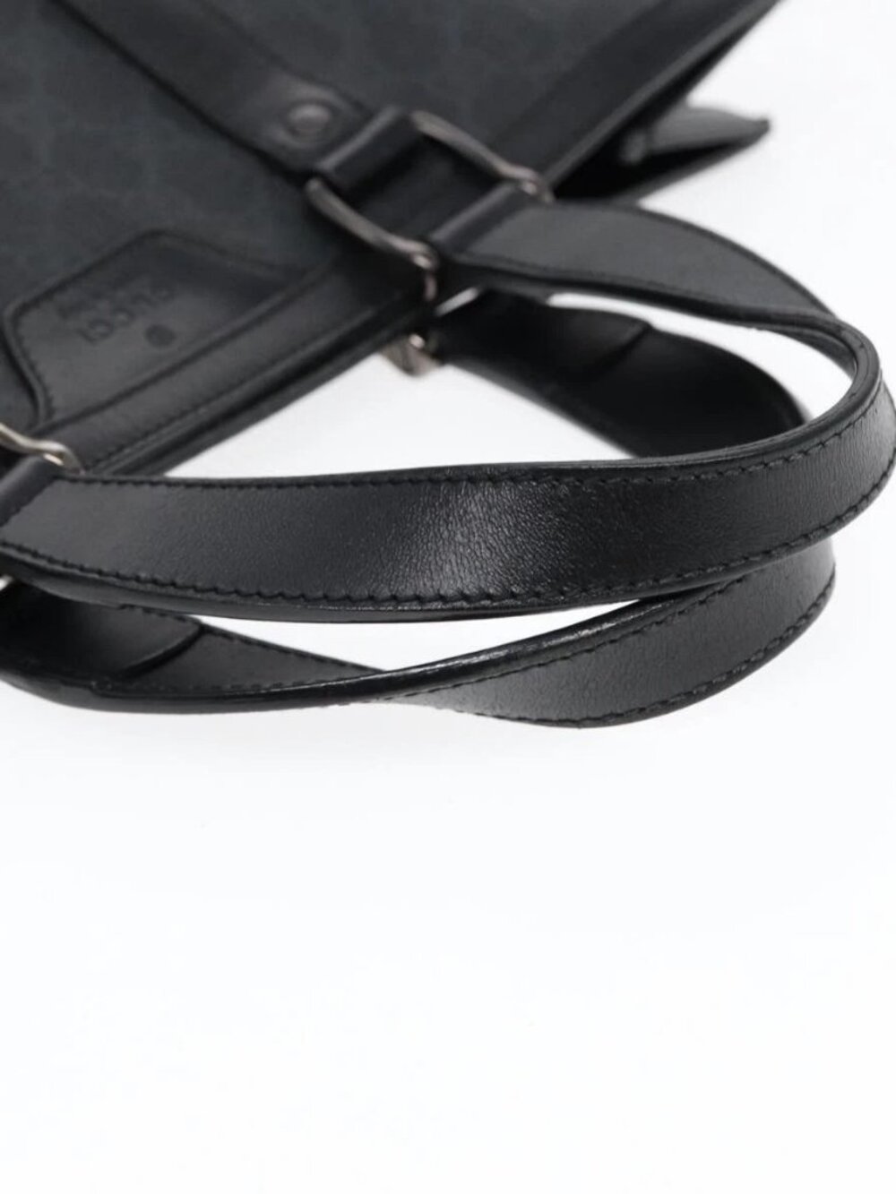 GUCCI GG Canvas Hand Bag Black 322072 Auth bs17120 - Picture 7 of 15